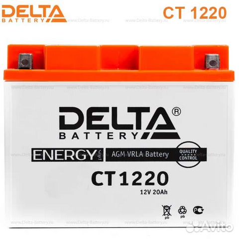 Аккумулятор Delta CT 1220 (12V / 20Ah