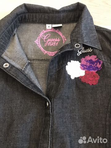 Guess Оригинал, стильное платье для девочки 4-5 ле