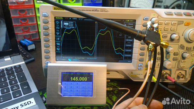 Прибор Rigol DS2072A раскрыт +300мгц