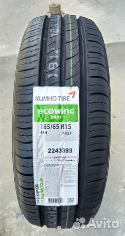 Летние шины R15 185 65 15 Kumho Ecowing KH27 88H Летние шины R15 185 65 15 Kumho Ecowing KH27 88H