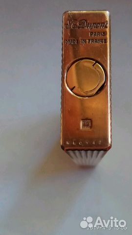 Оригинальная зажигалка Дюпон (dupont) золото