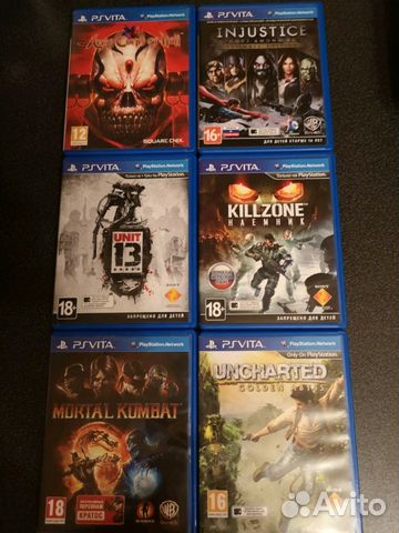 Большая коллекция игр для PS Vita