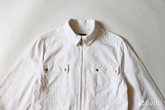 Белая женская льняная куртка ветровка Bogner