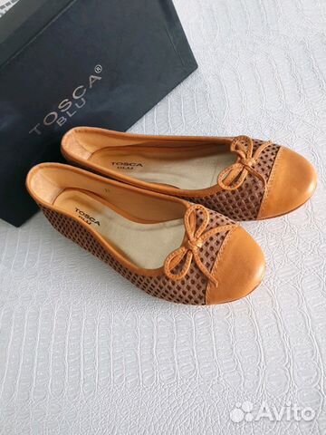 Балетки кожанные про-во Италия