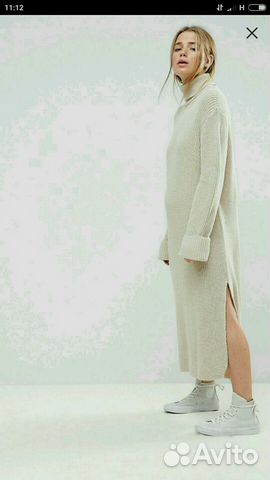 Платье трикотажное бежевое Платье трикотажное бежевое