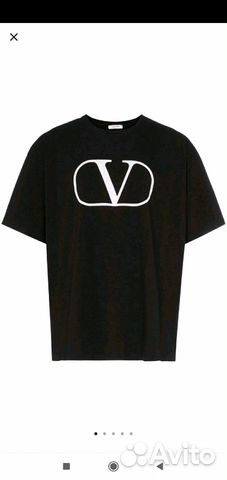 Футболка Valentino 2019 черная р.L,XL