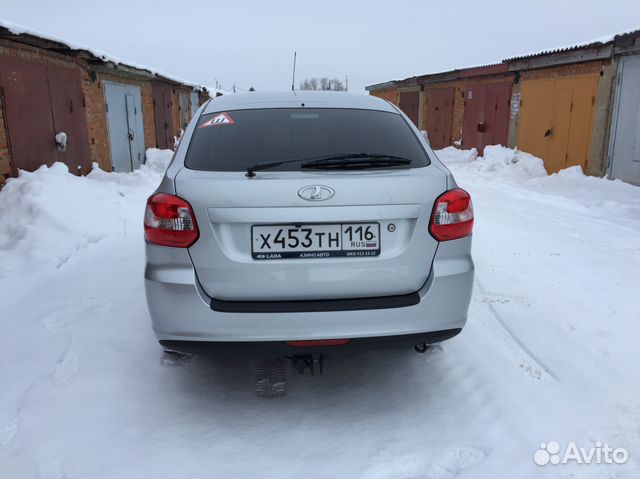Накладка на бампер Гранта Лифтбек 18г Накладка на бампер Гранта Лифтбек 18г