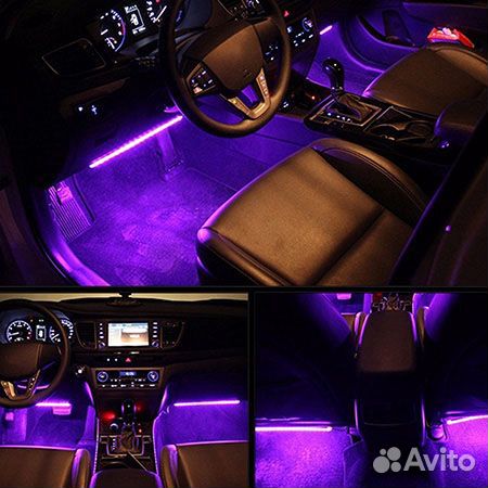 Подсветка салона с датчиком звука (Цветомузыка)