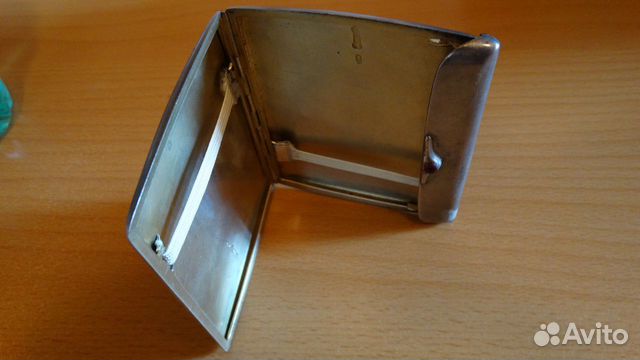 Портсигар старинный серебро 84 пробы