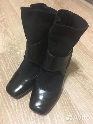 Стильные кожаные ботильоны р 39