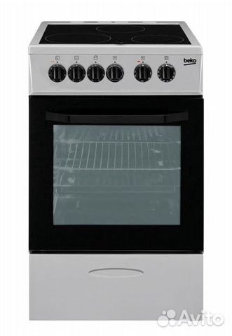 Электрическая плита beko CSS 48100 GS, стеклокерам