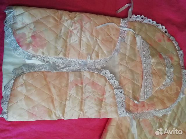 Конверт на выписку, балдахин, бортики в кроватку