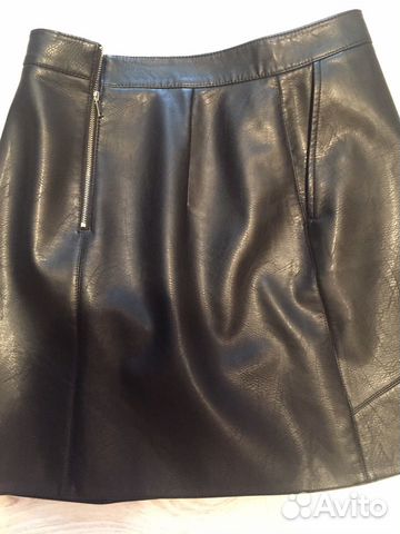 Юбка кожаная размер м