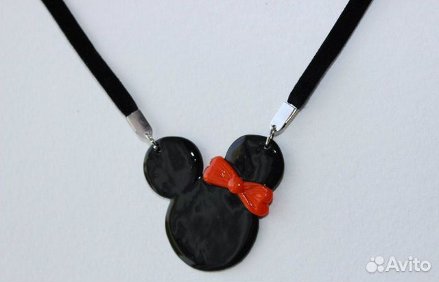 Новые сережки + подвеска Минни Маус Новые сережки + подвеска Минни Маус