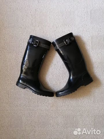 Сапоги резиновые Burberry, 38р-р, черные