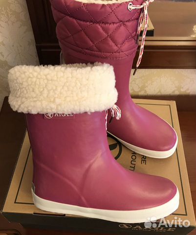 Новые резиновые утеплённые сапоги Aigle Новые резиновые утеплённые сапоги Aigle