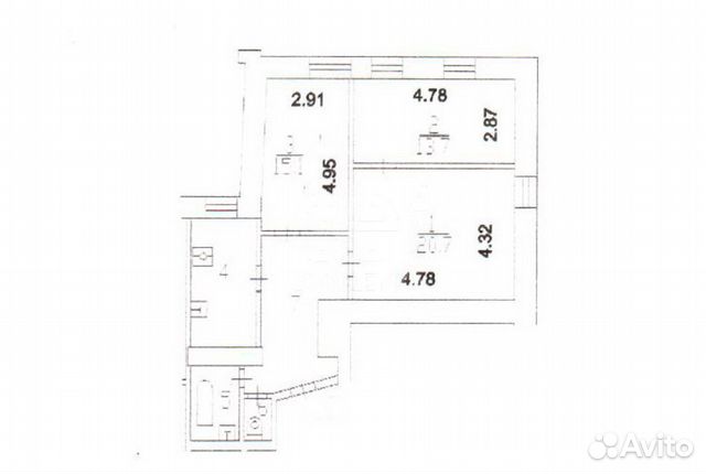 3-к квартира, 78 м², 3/6 эт. 3-к квартира, 78 м², 3/6 эт.