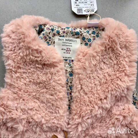 Новая жилетка Zara 3-4 года