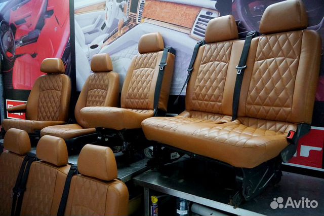 Кожаный салон сиденья Mercedes-Benz Viano Кожаный салон сиденья Mercedes-Benz Viano