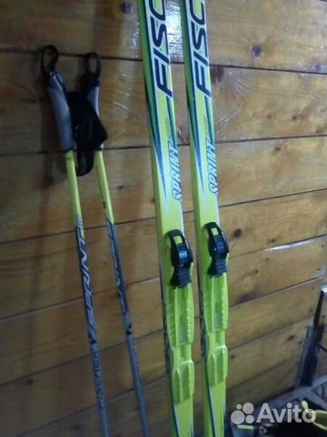 Лыжи, палки, ботинки Fischer детские