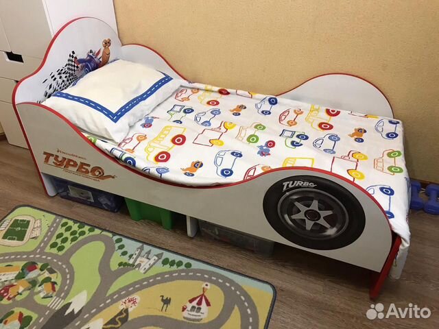 Детская кровать «Турбо» с матрасом Детская кровать «Турбо» с матрасом