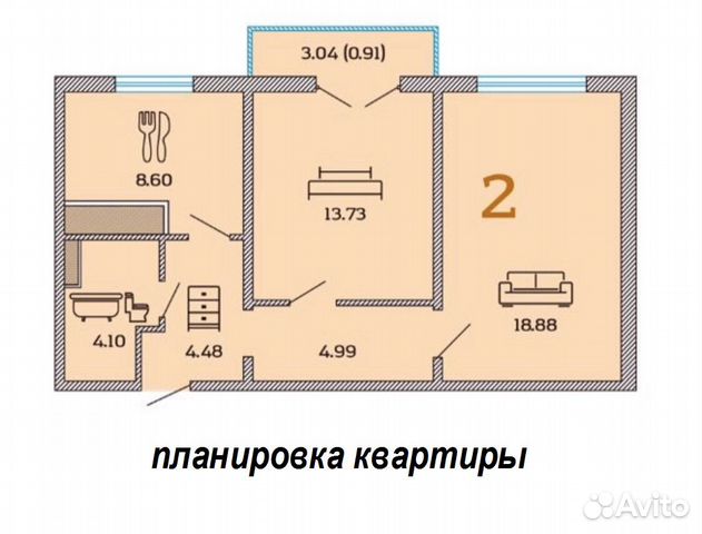 квартира в кирпичном доме Дзержинского 174