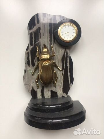 Мраморные настольные часы