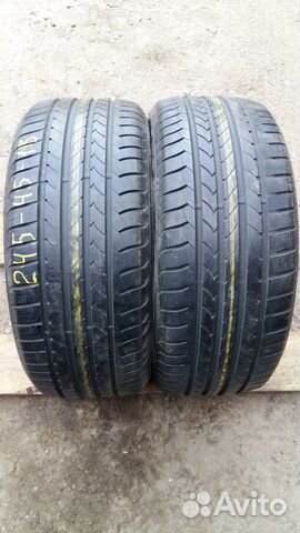 Шины летние б/у R18 245/45-2шт