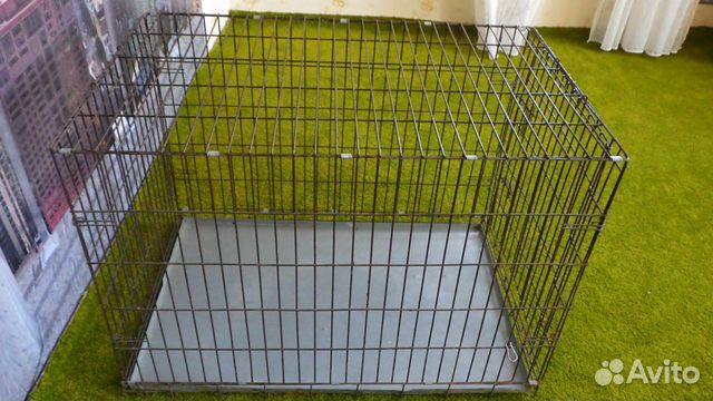 Клетка для собак (железная) 107 см. на 70 см купить на Зозу.ру - фотография № 1