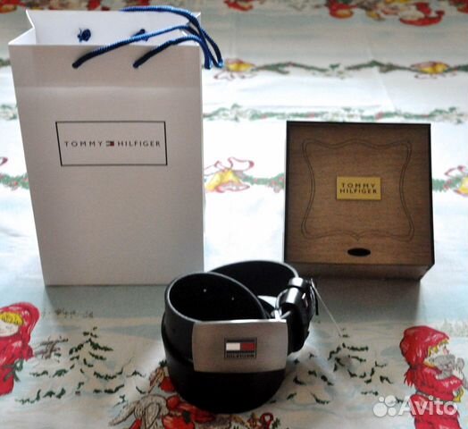 Мужской ремень / Tommy Hilfiger / новый (черный)