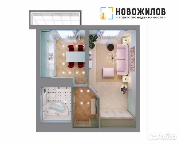 1-к квартира, 32.7 м², 7/18 эт.
