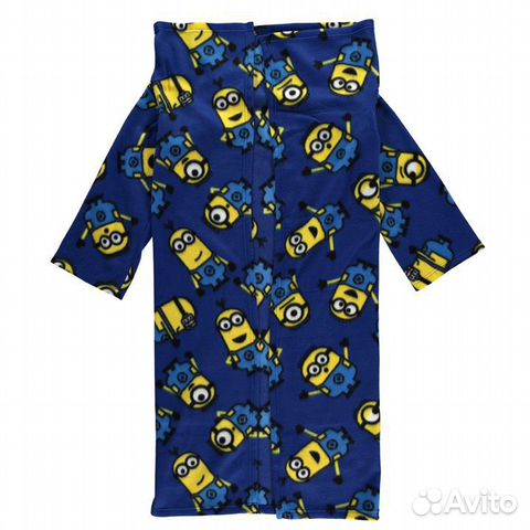 Плед с рукавами миньон детский подарок праздники