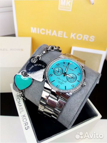 Часы женские michael kors голубые (108) Часы женские michael kors голубые (108)