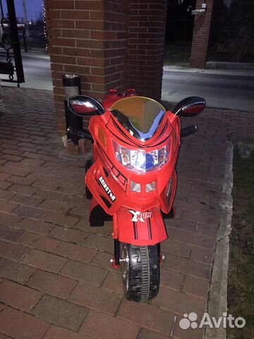 Электромобиль мотоцикл детский