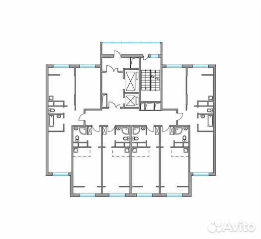 2-к квартира, 51 м², 22/25 эт.
