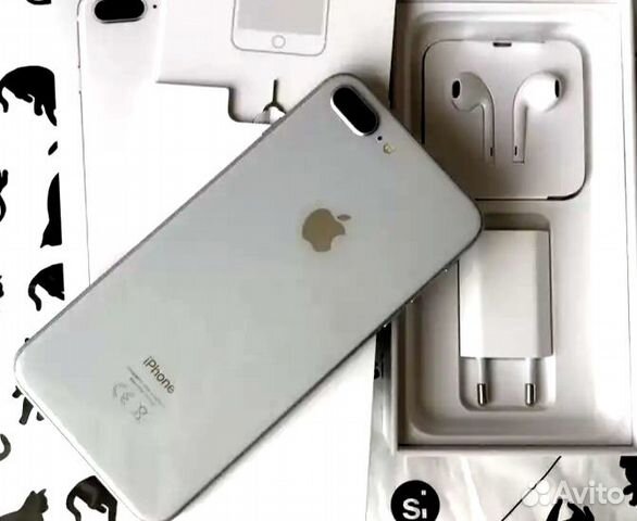 Новый iPhone 8 plus 64 gb белый евротест