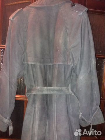 Мужской плащ из нубука из 90-х Мужской плащ из нубука из 90-х