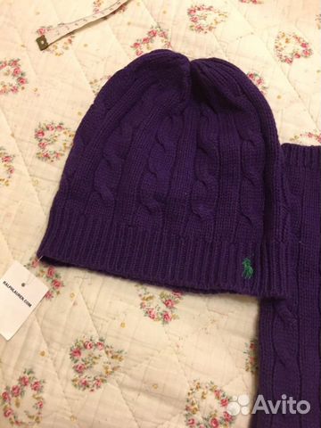 Шапка перчатки новые Ralph Lauren