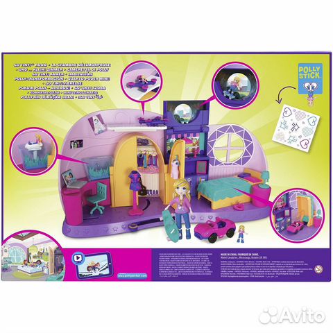 Новый Набор polly pocket Go Tiny Комната Полли Пок