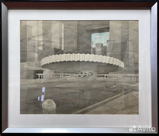 Рисунок Графика. Худ Сапач. Карандаш, акварель