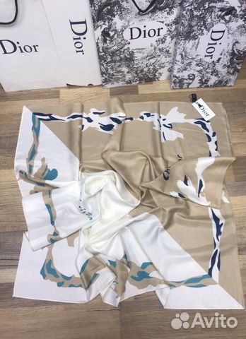 Новый женский шёлковый платок Dior Новый женский шёлковый платок Dior