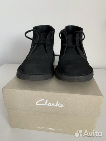 Ботинки Clarks Desеrt Boot Вlаck Suеde UK4,5