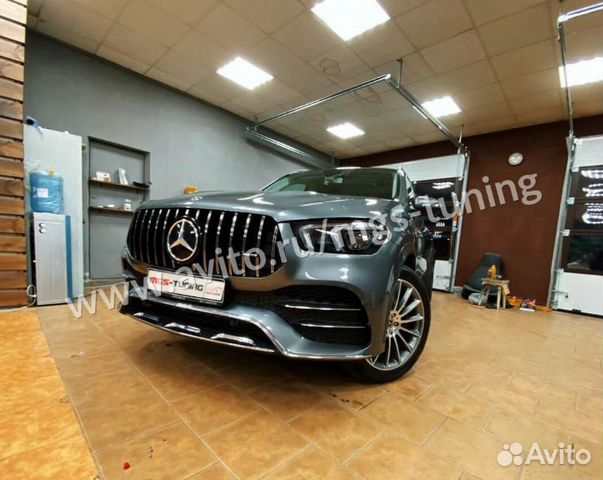 Решетка радиатора Mercedes GLE V167 GT хром + AMG Решетка радиатора Mercedes GLE V167 GT хром + AMG