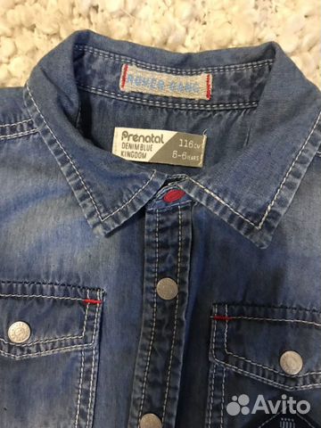 Джинсовая рубашка 116