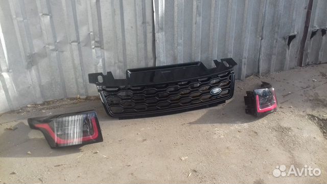 Решетка радиатора+фонари range rover sport