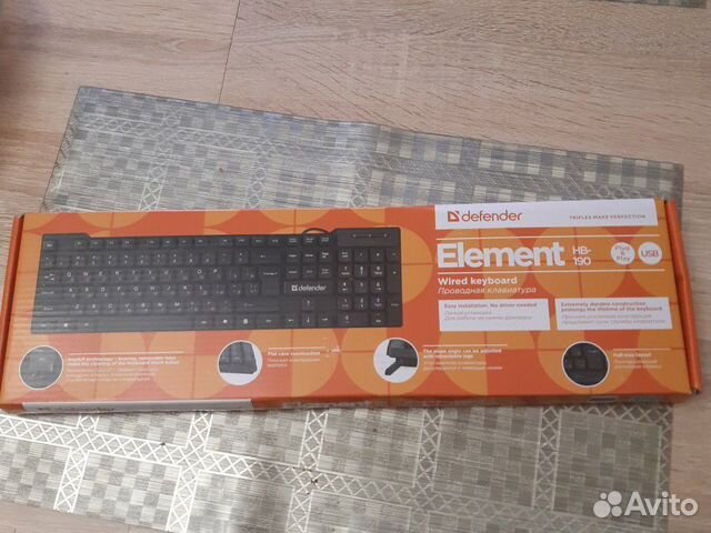 Клавиатура usb Defender новая ps/2