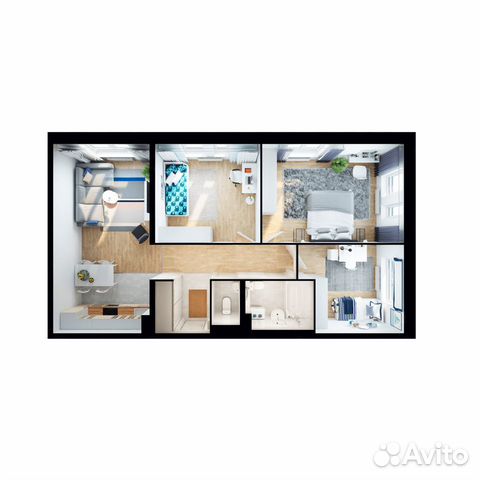 3-к квартира, 78.6 м², 24/25 эт. 3-к квартира, 78.6 м², 24/25 эт.