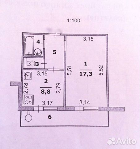 1-к квартира, 34 м², 5/10 эт. 1-к квартира, 34 м², 5/10 эт.