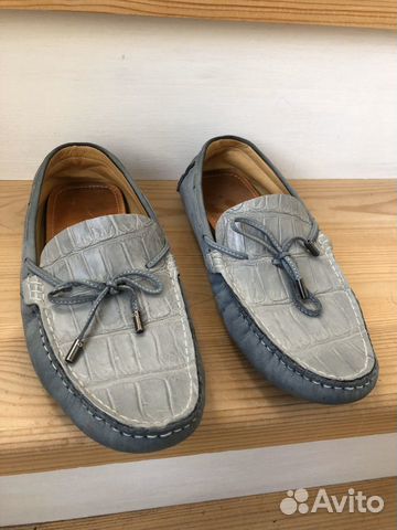 Лоферы Италия hand made с крокодилом Лоферы Италия hand made с крокодилом