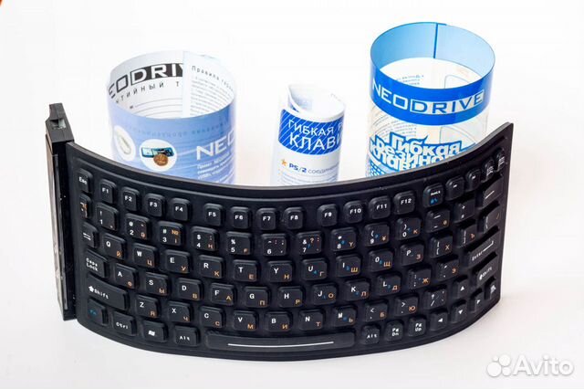 Гибкая резиновая USB-клавиатура Neodrive Гибкая резиновая USB-клавиатура Neodrive